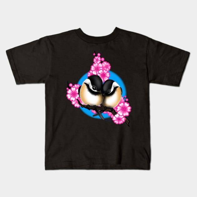 Little Chickadees Kids T-Shirt by MetroInk
